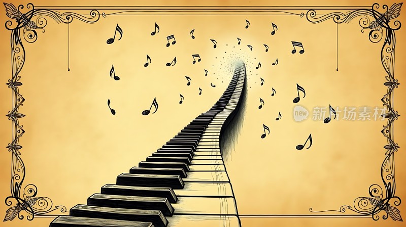 钢琴键上的旋律之旅