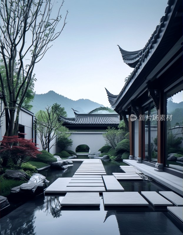 重庆别墅院落风光