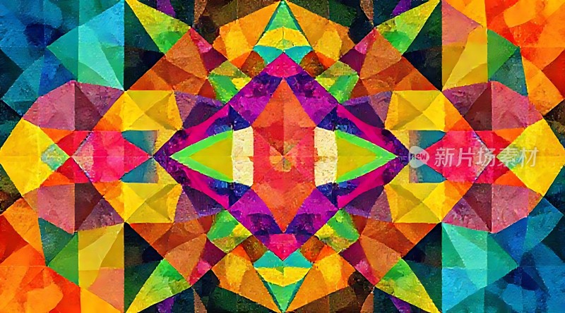 多彩几何艺术图案