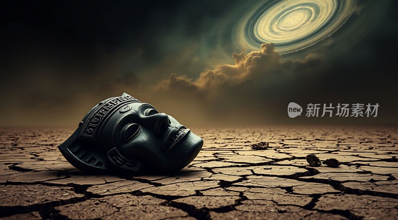 新片场素材:古埃及面具与宇宙漩涡