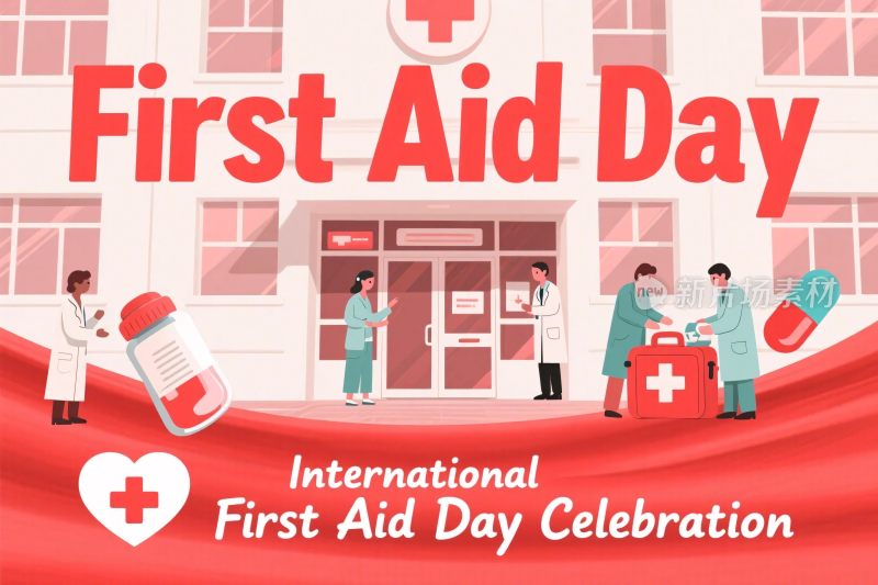 急救日宣传插画