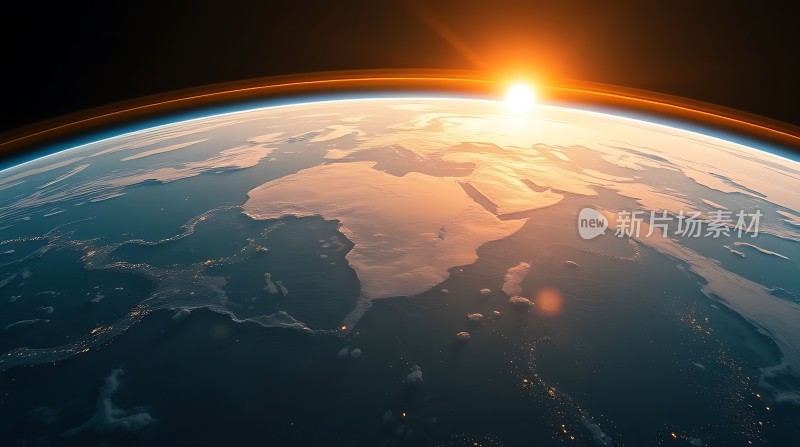 地球日出景象