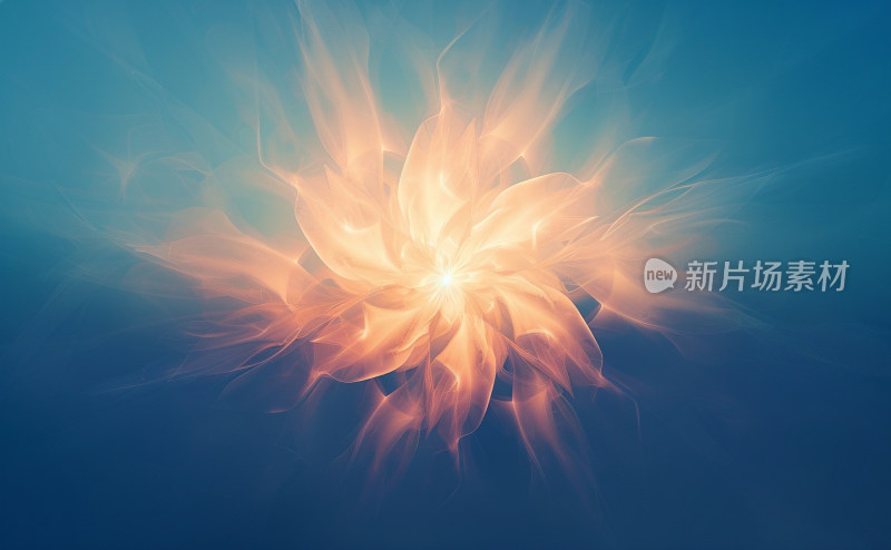 3D抽象火焰花质感背景