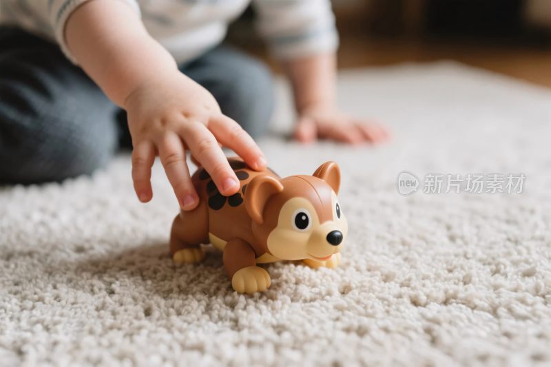 小孩玩玩具的场景