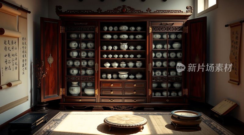 古董瓷器展示柜
