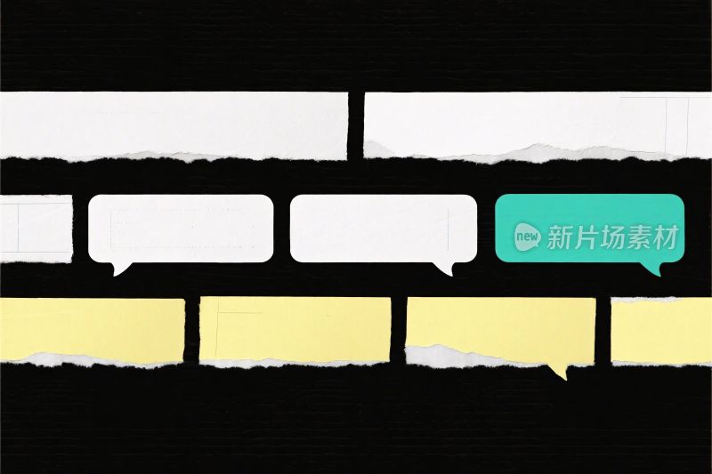 对话气泡框矢量插画