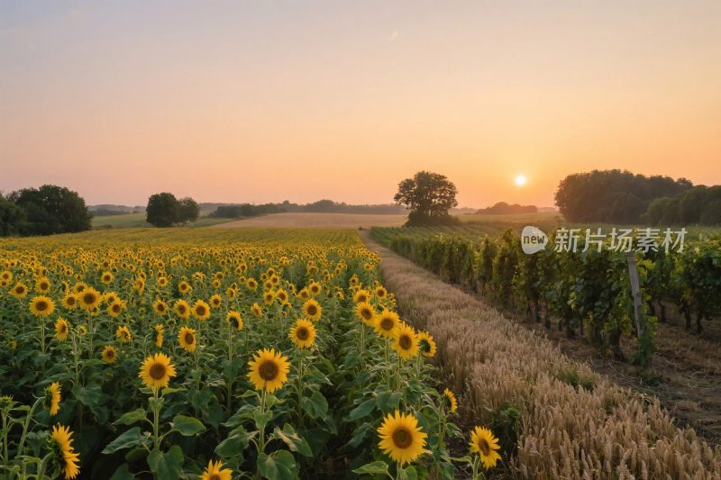 田园向日葵风景