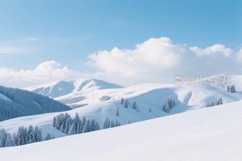 雪山雪景风光图