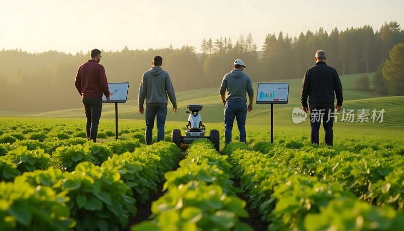 科技助力农业智能机器人田间作业