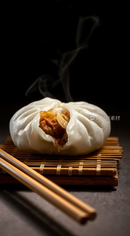 蒸笼里的美味包子