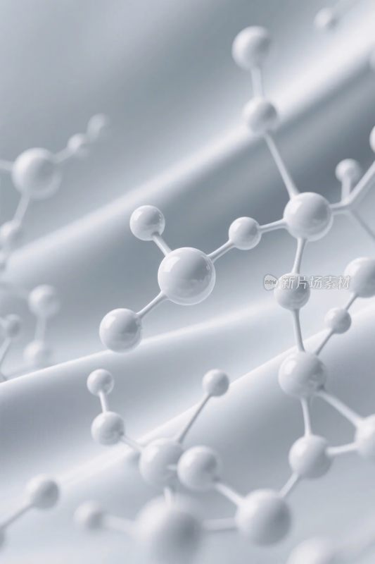 分子结构科学插画