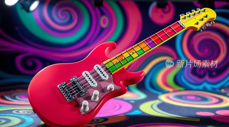 彩色吉他炫彩舞台