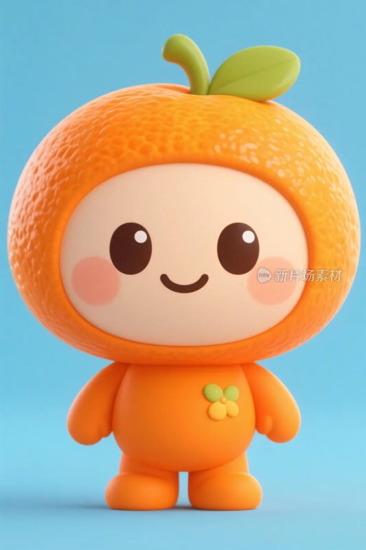 卡通橘子形象
