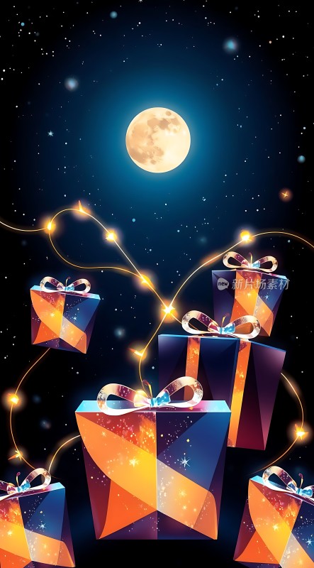 夜空下的礼物盛宴