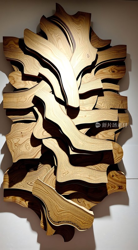 木纹艺术装置