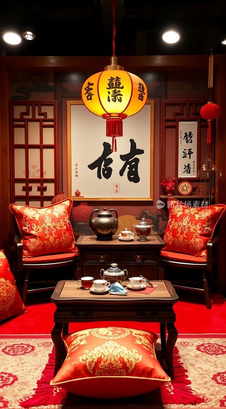 古色古香茶室雅集