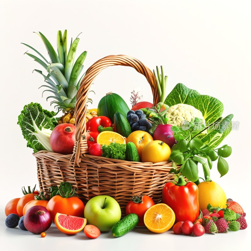多彩果蔬篮