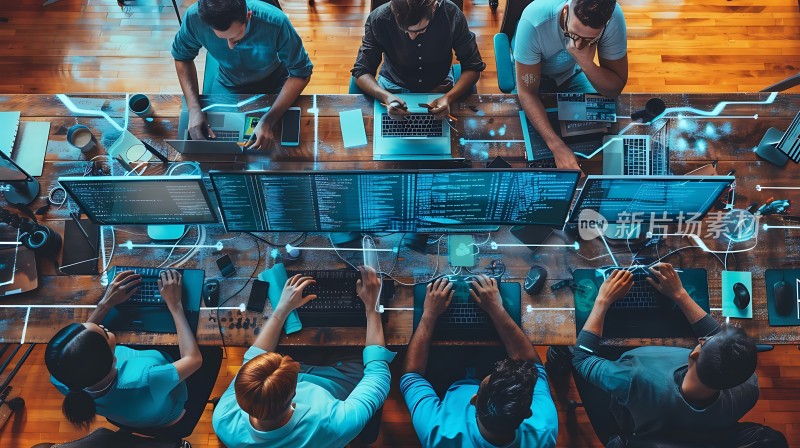 科技团队协作办公