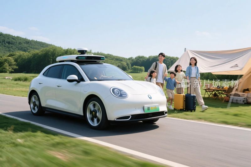 户外智能汽车出游