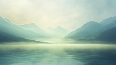 朦胧山水风景