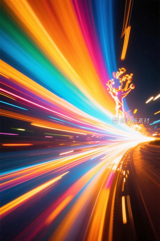 炫彩光线艺术画面