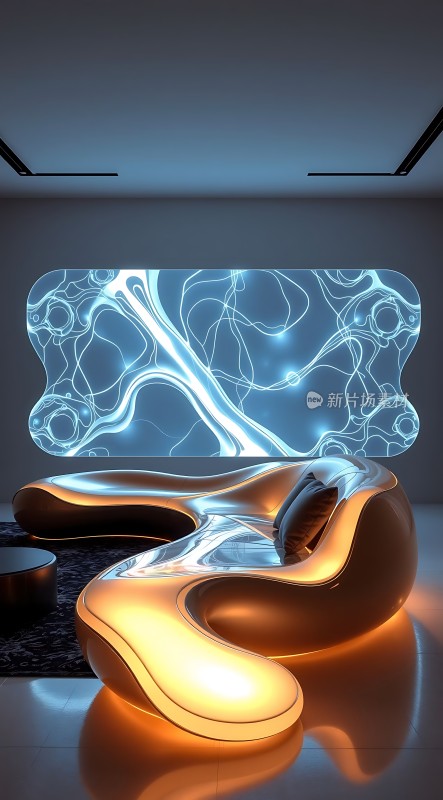 未来主义客厅设计