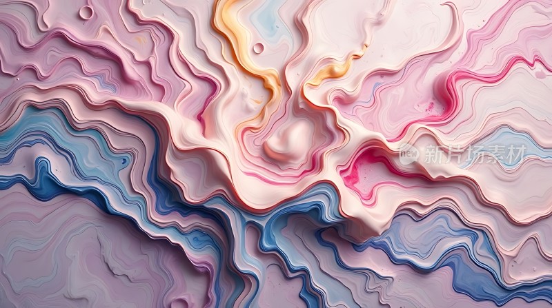 色彩流动的艺术世界