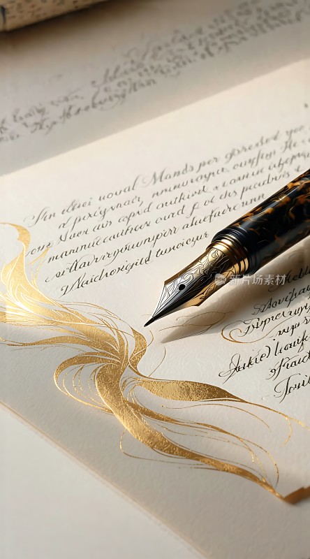 金笔书写优雅文字