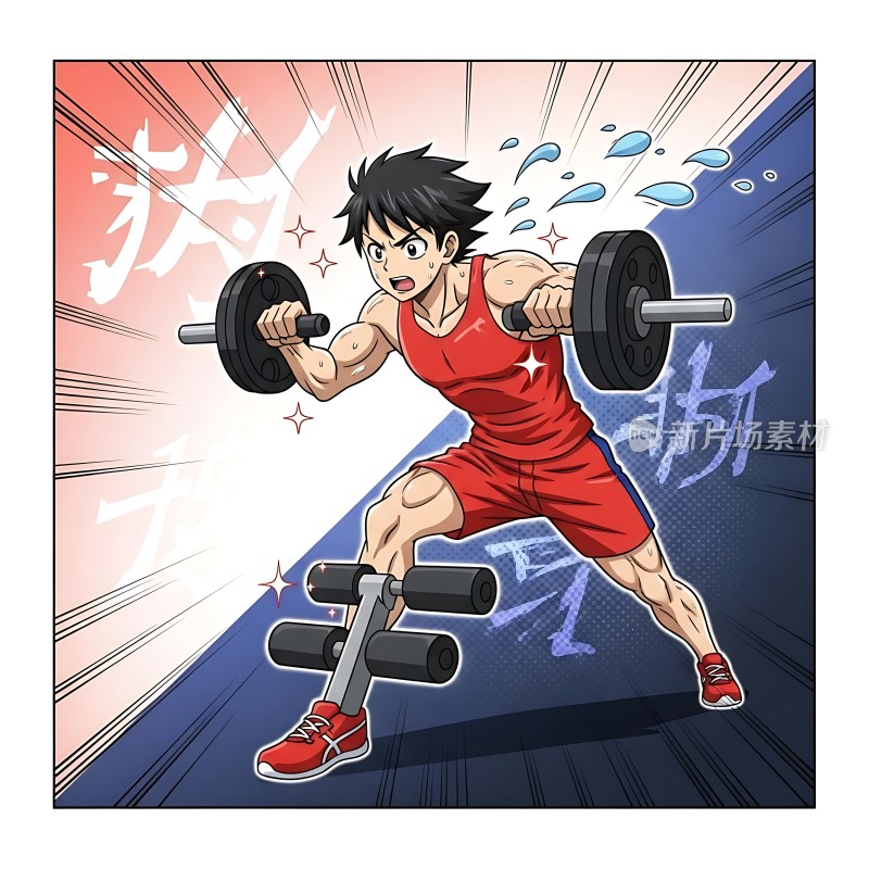 健身热潮力量与汗水共舞！