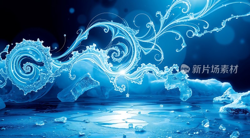 冰封世界晶莹剔透