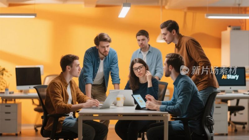 办公室团队协作场景