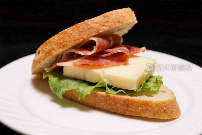 火腿奶酪生菜三明治