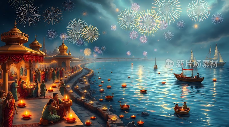 灯火阑珊夜烟花璀璨时