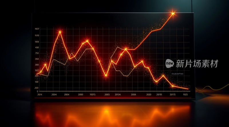 新片场素材年度数据走势图