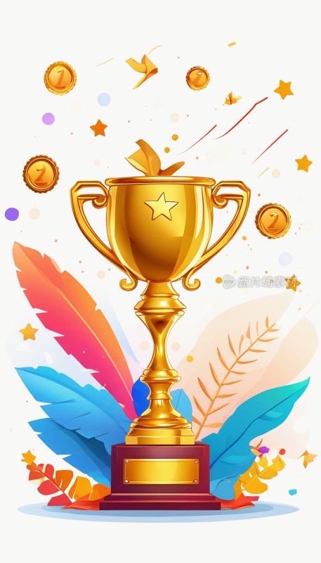 奖杯矢量图