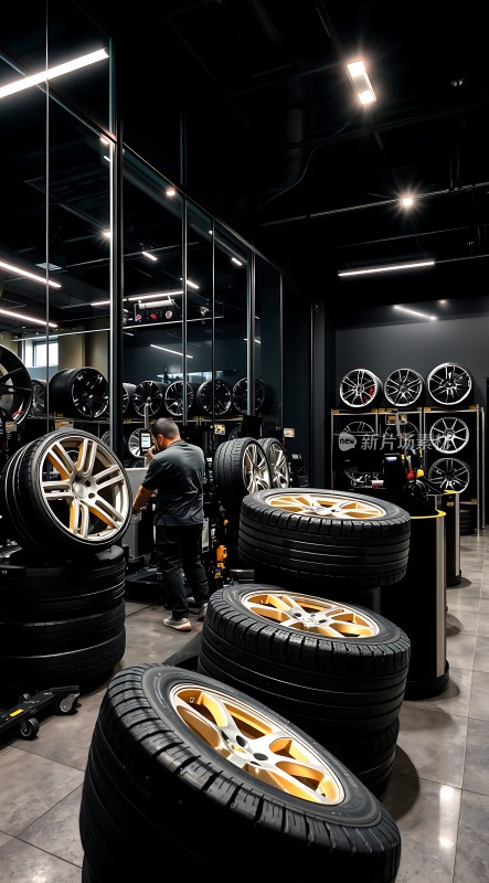 轮胎轮毂展示店