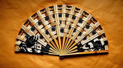 竹编扇子艺术展示 竹编扇子艺术展示