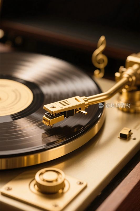 复古留声机特写