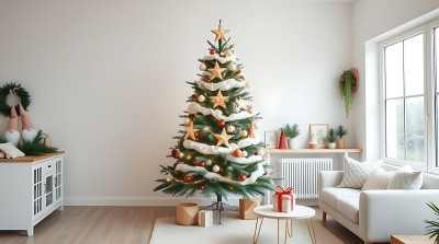 温馨圣诞树节日家居装饰