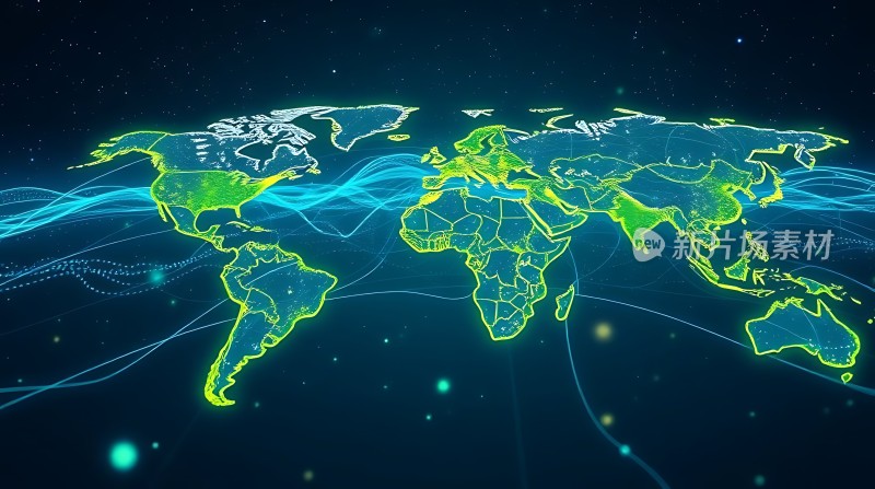 全球网络连接图