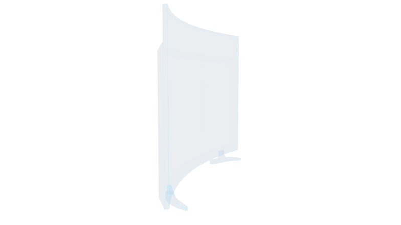 曲面电视 超薄电视台面智能电视曲面显示器