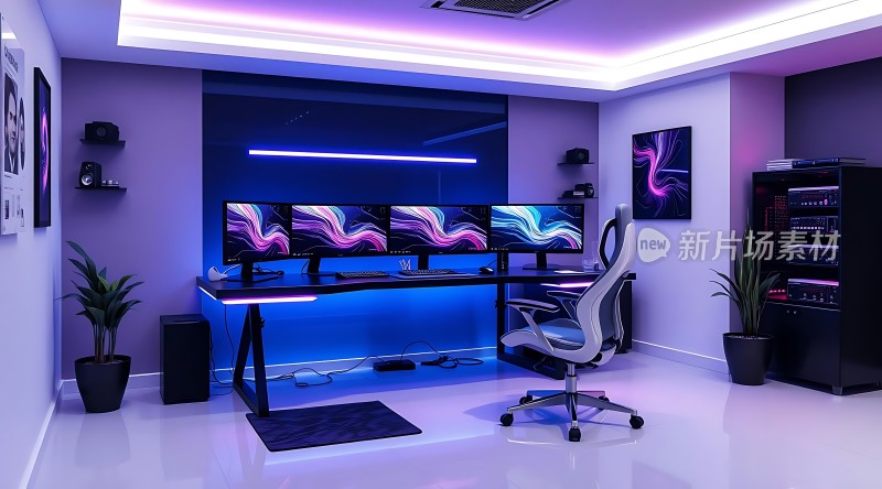 未来科技工作空间沉浸式电竞体验