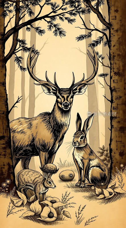 森林里的和谐共处