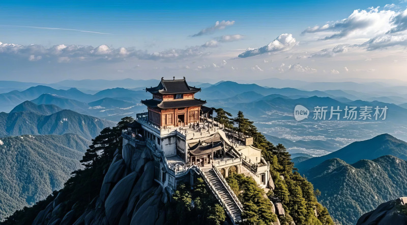 武夷山风景区山顶古建筑群佛教文化旅游胜地