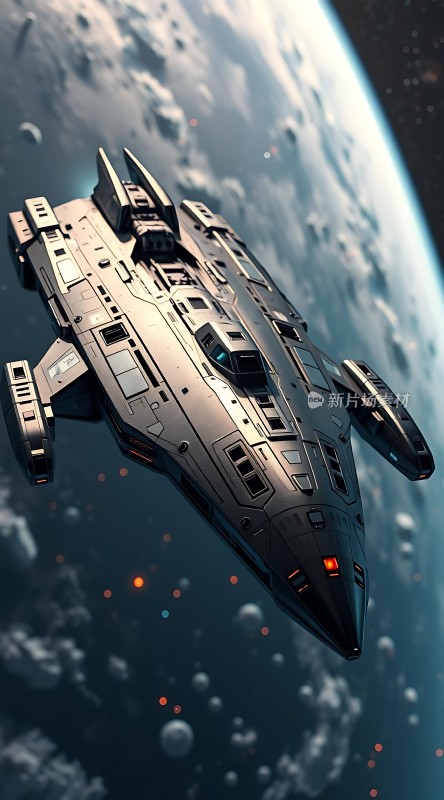 星际飞船遨游宇宙