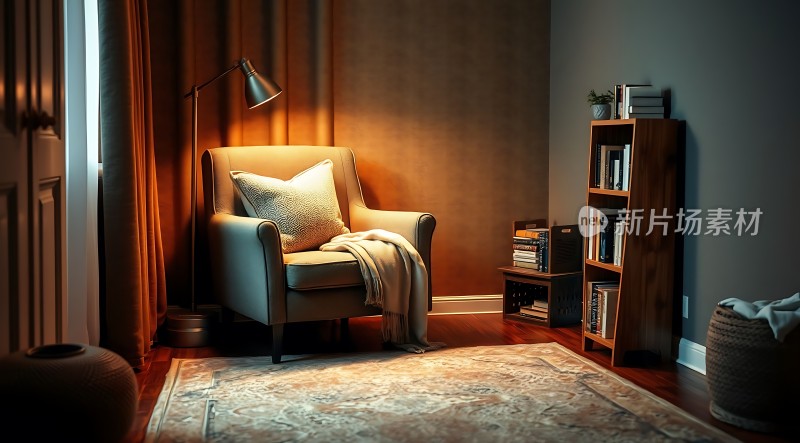 温馨角落舒适阅读时光