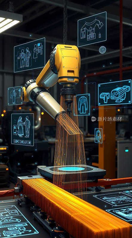 智能机械臂生产车间