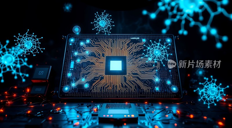 新片场素材科技感芯片设计