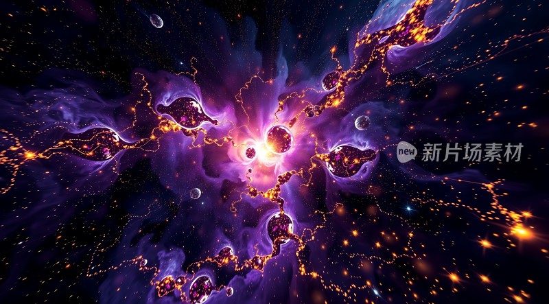 宇宙奇观星云与行星的神秘之旅