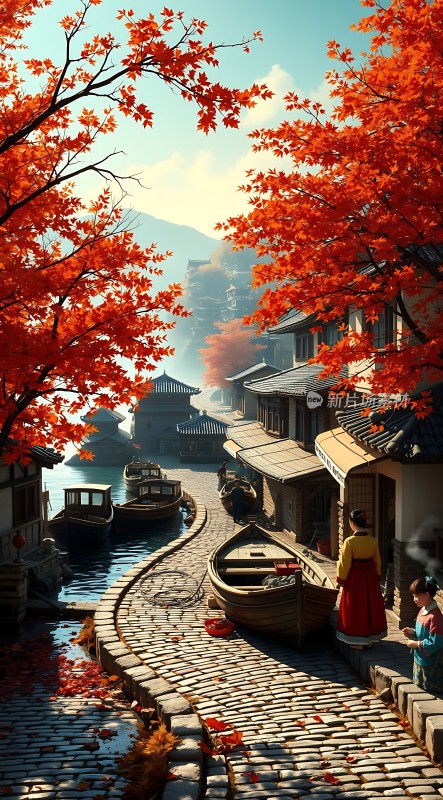 秋日古街水乡情